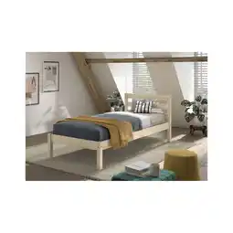 Netto Marken-Discount Einzelbett Pino 90x200 cm, mit Lattenrost, natur lackiert Angebot