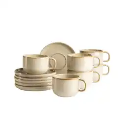 Netto Marken-Discount Mäser Kaffeetassen-Set, Steinzeug Cordelia Angebot