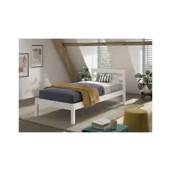Netto Marken-Discount Einzelbett Pino 90x200 cm, mit Lattenrost, weiß lackiert Angebot
