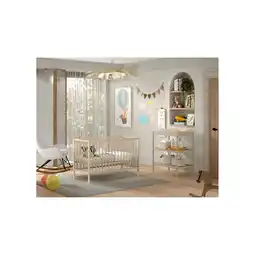 Netto Marken-Discount DINO Baby Set best. aus Babybett und Wickelregal, Buche massiv - versch. Ausführungen - Natur Angebot