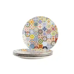 Netto Marken-Discount Mäser Platzteller-Set, Keramik Amarante Bunt Angebot