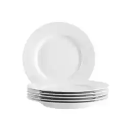 Netto Marken-Discount Mäser Speiseteller Set, Porzellan Arlona Weiß Angebot