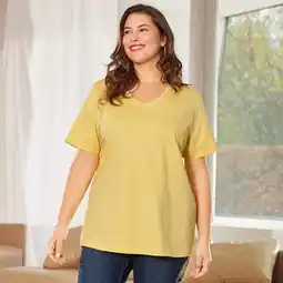 NKD Damen-T-Shirt mit V-Ausschnitt, große Größen Angebot
