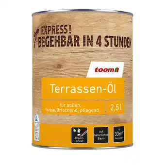 toom Baumarkt toom Terrassen-Öl teakfarben 2,5 l Angebot