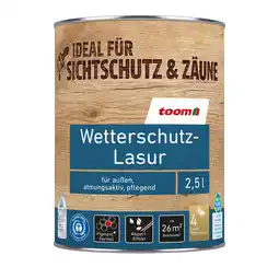 toom Baumarkt toom Wetterschutz-Lasur anthrazitfarben 2,5 l Angebot