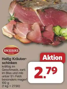 Famila Nord West BINCKEBANCK Hallig Kräuterschinken Angebot
