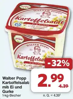 Famila Nord West Walter Popp Kartoffelsalat mit Ei und Gurke Angebot