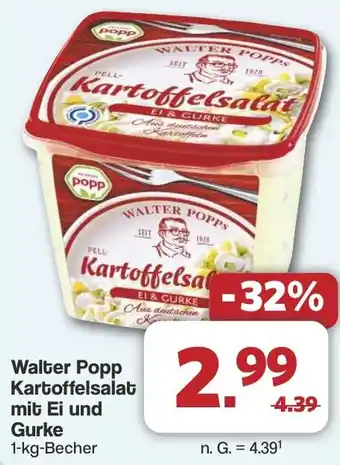 Famila Nord West Walter Popp Kartoffelsalat mit Ei und Gurke Angebot