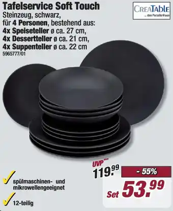 Poco CREATABLE Tafelservice Soft Touch Angebot