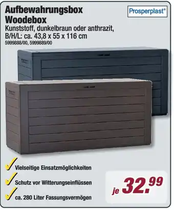 Poco Prosperplast Aufbewahrungsbox Woodebox Angebot