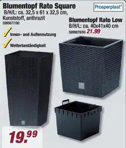 Poco Prosperplast Blumentopf Rato Square Angebot
