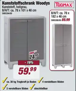 Poco TOOMAX Kunststoffschrank Woodys Angebot