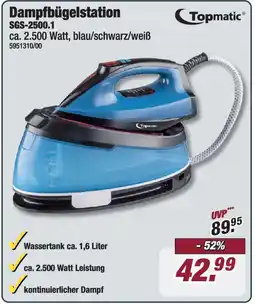 Poco Topmatic Dampfbügelstation SGS-2500.1 Angebot