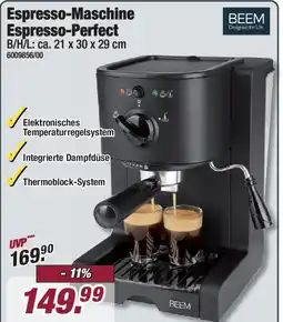 Poco BEEM Espresso-Maschine Espresso-Perfect Angebot