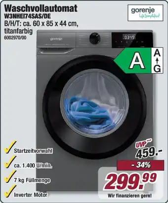 Poco Gorenje Waschvollautomat W3NHEI74SAS/DE Angebot
