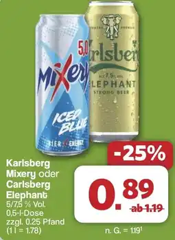 Famila Nord West Karlsberg Mixery oder Carlsberg Elephant Angebot