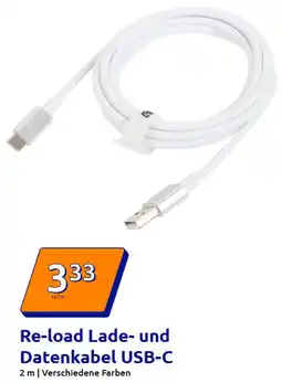 Action Re-load Lade- und Datenkabel USB-C Angebot