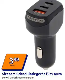 Action Sitecom Schnellladegerät fürs Auto Angebot