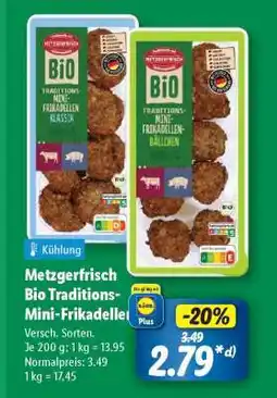 Lidl Metzgerfrisch Bio Traditions-Mini-Frikadellen Angebot