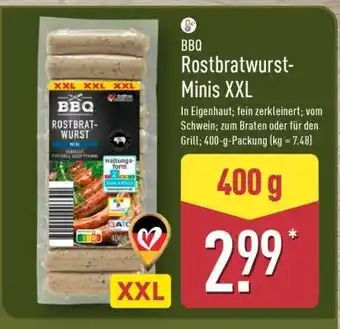 Aldi Nord BBQ Rostbratwurst-Minins XXL Angebot