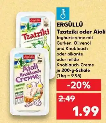 Kaufland ERGÜLLÜ Tzatziki oder Aioli Angebot