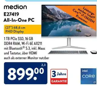 Aldi Süd Medion E27419 All-In-One PC Angebot