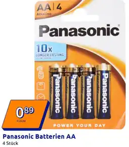 Action Panasonic Batterien AA Angebot