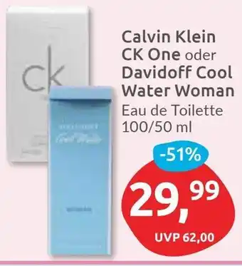 Budni Calvin Klein CK One oder Davidoff Cool Water Woman Eau de Toilette Angebot