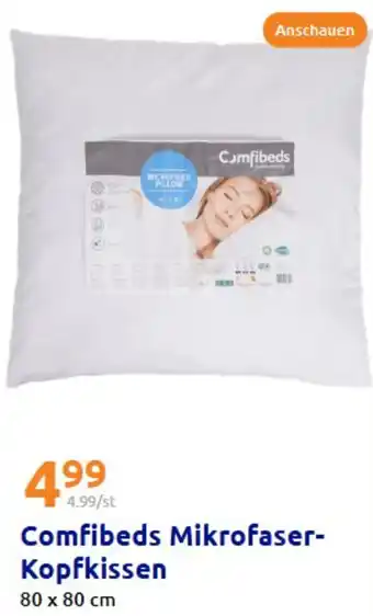 Action Comfibeds Mikrofaser Kopfkissen Angebot