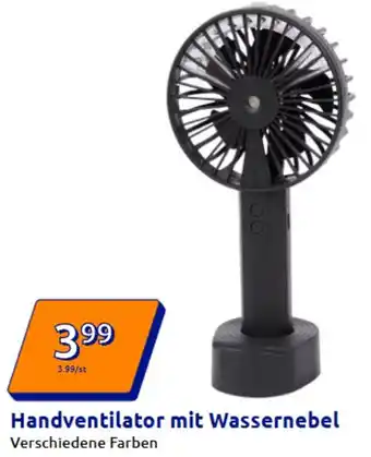 Action Handventilator mit Wassernebel Angebot