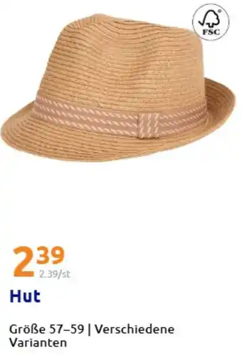 Action Hut Angebot