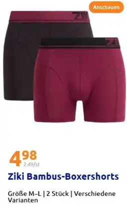 Action Ziki Bambus-Boxershorts Angebot