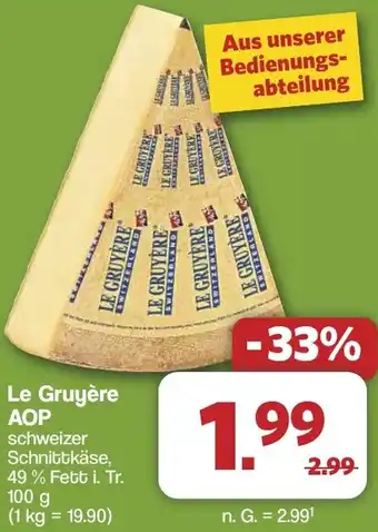 Famila Nord West Le Gruyère AOP Angebot