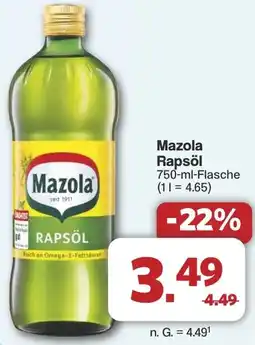 Famila Nord West Mazola Rapsöl Angebot