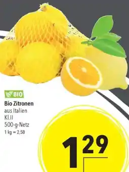 CITTI Markt Bio Zitronen Angebot