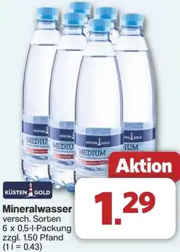 Famila Nord West KÜSTEN GOLD Mineralwasser Angebot