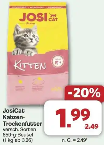 Famila Nord West JosiCat Katzen Trockenfutter Angebot