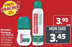 Famila Nord West Borotalco Deospray oder Roll On Angebot