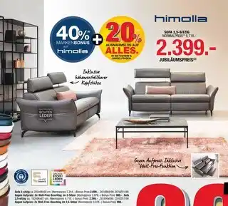 Hofmeister Himolla sofa 2,5-sitzig oder sofa 3-sitzig Angebot