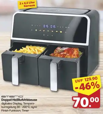 Famila Nord West Emerio Doppel-Heißluftfritteuse Angebot