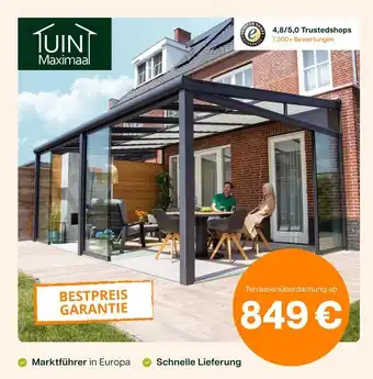 Tuinmaximaal Terrassenüberdachung Angebot