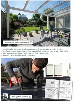 Tuinmaximaal Terassenüberdachung Angebot