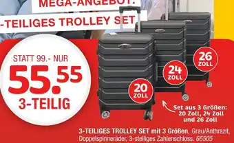 Hofmeister 3-teiliges trolley set Angebot