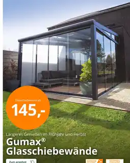 Tuinmaximaal Gumax glasschiebewände Angebot