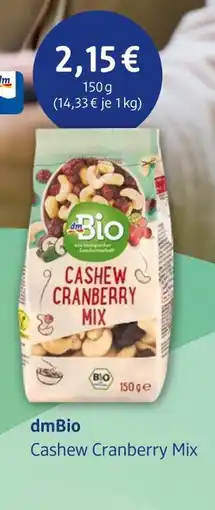 dm drogerie Dmbio cashew cranberry mix Angebot