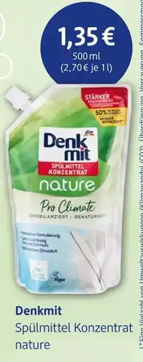 dm drogerie Denkmit spülmittel konzentrat nature Angebot