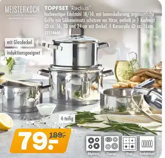 Möbel Kraft Meisterkoch topfset radius Angebot