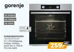 Möbel Kraft Gorenje einbaubackofen bos6737e13x Angebot