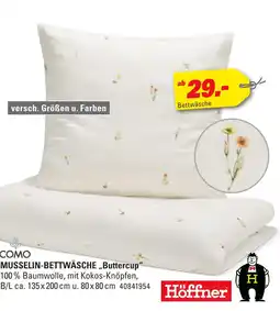 Höffner Como musselin-bettwäsche „buttercup“ Angebot
