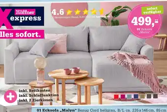 Höffner Ecksofa malyn Angebot